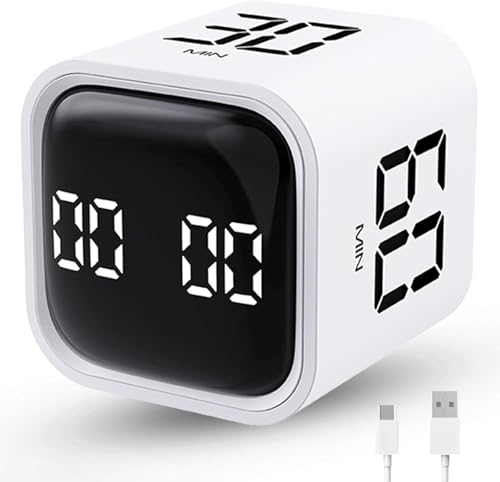 Productivity Timer Flip Gravity Sensor Cube Timer Countdown & Countup