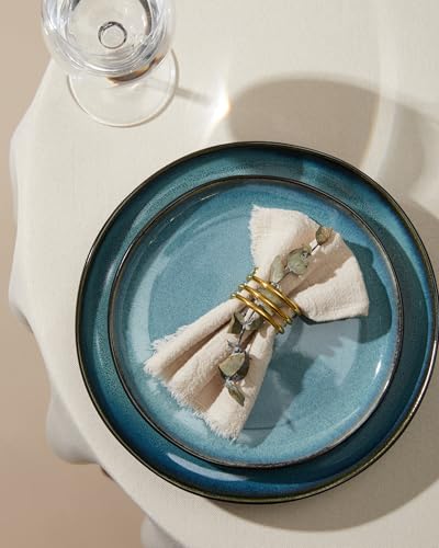 24 Pieces Dinnerware Set for 6 with Pasta Bowls