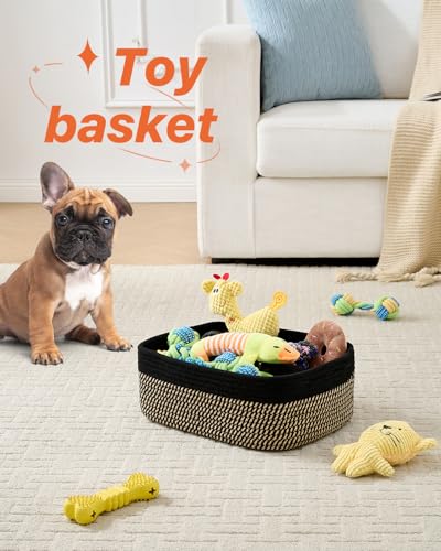 Small Woven Storage Basket for Organizing (3 Count)