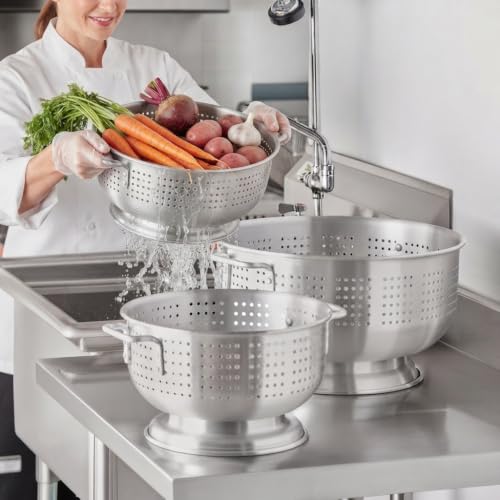 12 Qt. Aluminum Colander with Base and Handles
