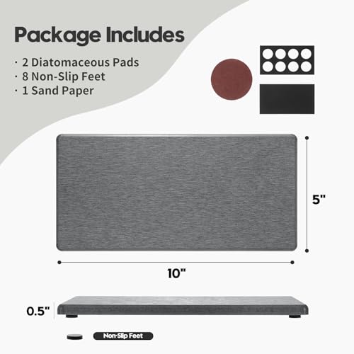2PCS 10"x 5" Large Bathroom Sink Vanity Trays (2 Count)