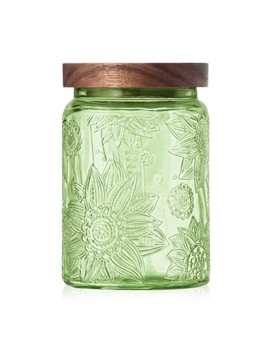 Glass Jar with Airtight Wood Lid