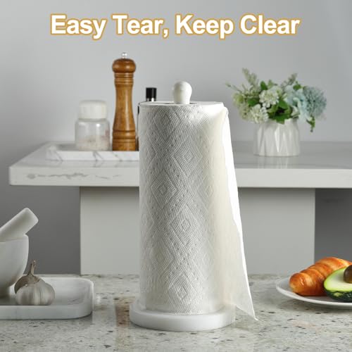 Natural Marble Paper Towel Holder Countertop