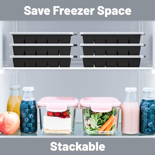 Silicone Ice Cube Tray 3 Pack (3 Count)