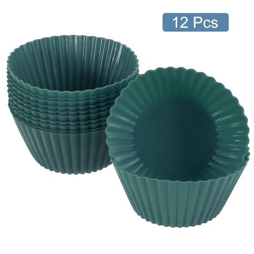 12Pcs Silicone Cupcake Liners