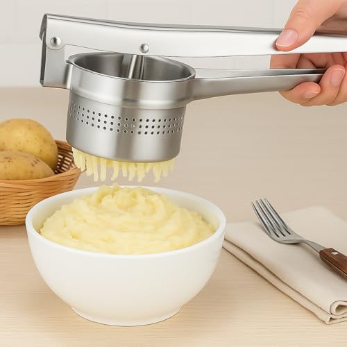 Stainless Steel Potato Ricer and Masher