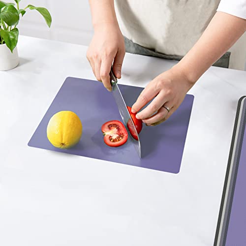 Small Flexible Plastic Cutting Boards for Kitchen Set of 5 (5 Count)