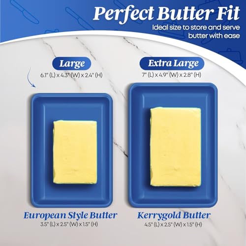 Large Ceramic Butter Dish with Lid