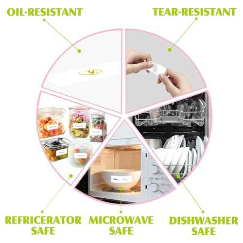 1000 Blank Removable Freezer Labels