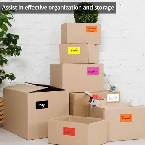 Removable Colored Labels Stickers