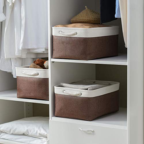 Large Storage Baskets for Shelves (3 Count)