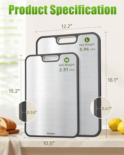Non Toxic Titanium Cutting Board for Kitchen