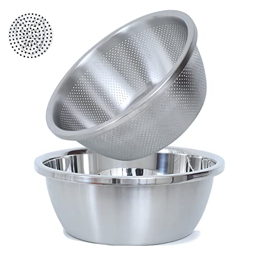304 Stainless Steel Fine Mesh Colander Set (2 Count)