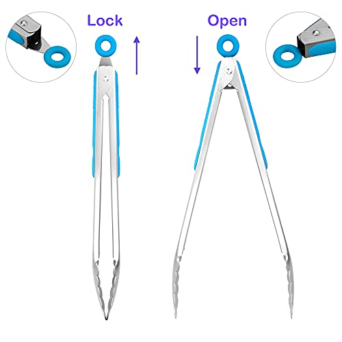 304 Stainless Steel Kitchen Cooking Tongs