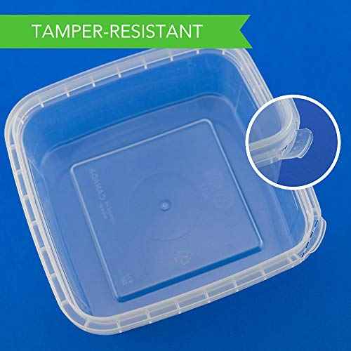 16 oz Deli Containers with Lids 20 Pack (20 Count)