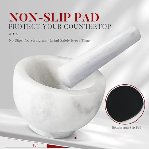 Marble Mortar and Pestle Set
