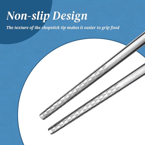 Stainless Steel Chopstick Gift Set (4 Count)