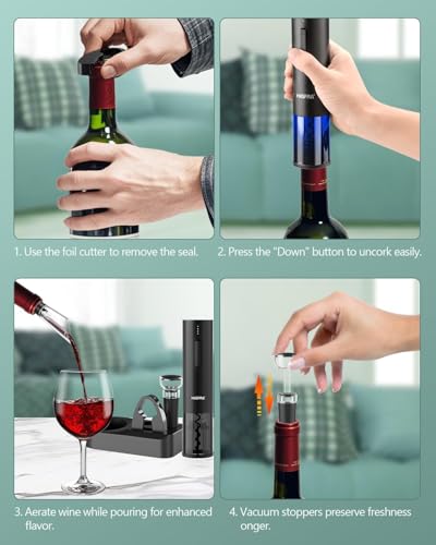 Electric Wine Opener Gift Set