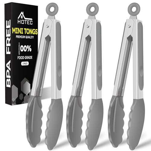 Mini Silicone Kitchen Tongs for Cooking