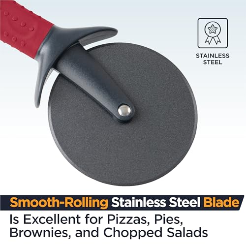 Lux Heavy Duty Pizza Cutter With Wheel Slicer