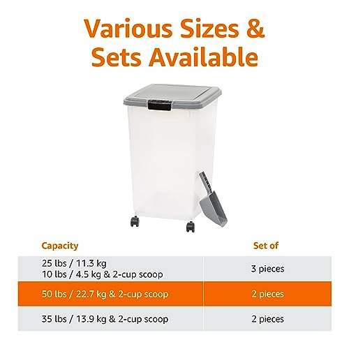 Airtight Pet Food Storage Container with Scoop
