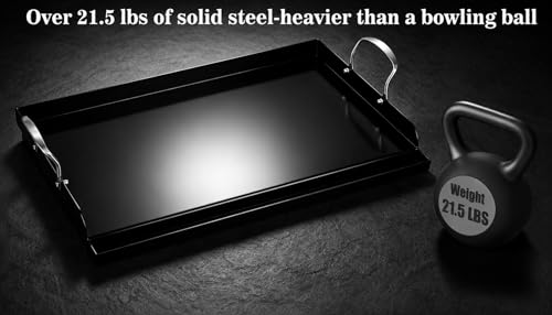 25" x 16" Cast Iron Grill Griddle Kit