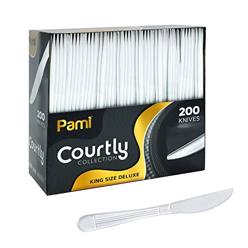 Heavy Weight Disposable Plastic Knives (200 Count)