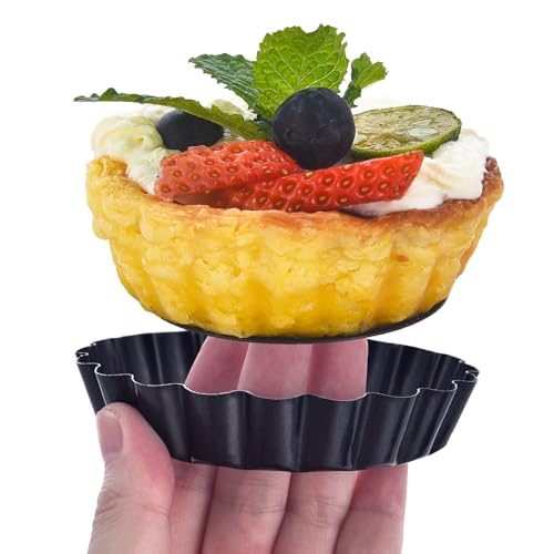 12Pack Mini Tart Pans Removable Botttom 3 Inch Tart Pan