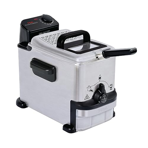 EZ Clean Compact Electric Deep Fryer with Basket