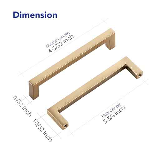 Champagne Bronze Cabinet Handles Cabinet Pulls 3 (30 Count)