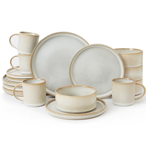 Star Dinnerware Sets with Mugs (16 Count)