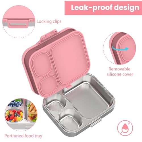 Stainless Steel Bento Lunch Box for Kids