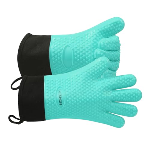 BBQ Gloves Heat Resistant Oven Mitts (2 Count)