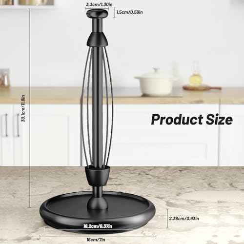 Paper Towel Holder Countertop with Weighted Base