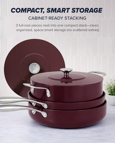 Essential Series 5PC Ceramic Cookware Set PFAS