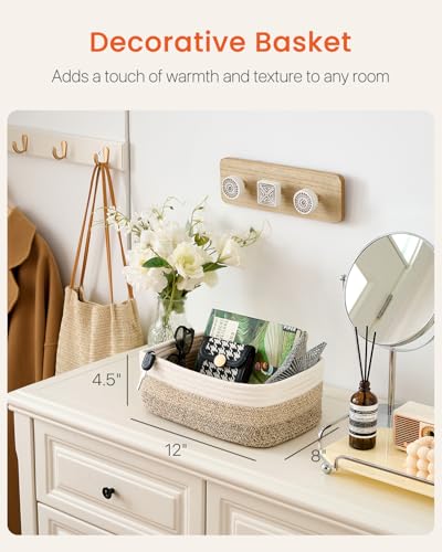 Small Woven Storage Basket for Organizing (3 Count)