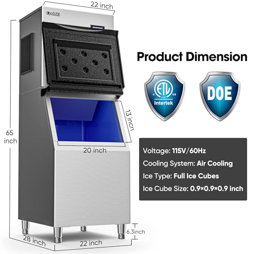 Commercial Ice Maker Machine 550LBS