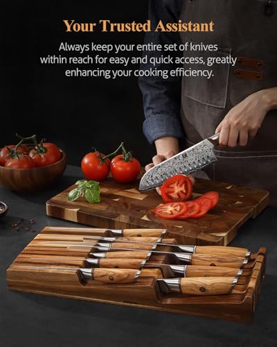 In drawer Knife Block