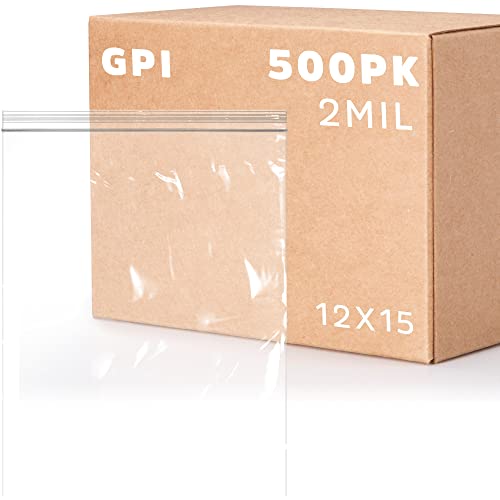 12" x 15" Zip Bags (500 Count)