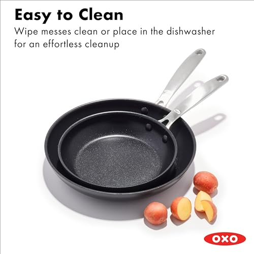 Enhanced 8" and 10" Frying Pan Skillet Set (2 Count)