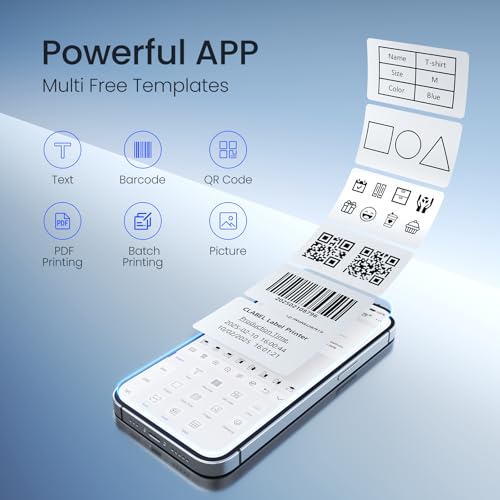 2 Inch Desktop Bluetooth Barcode Label Printer for Small Business