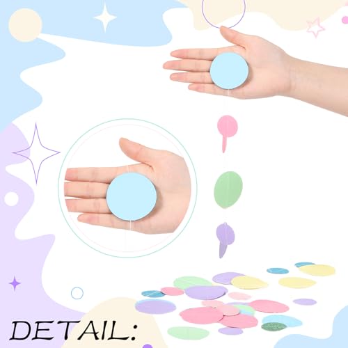 10 Pieces Circle Garland Banner Hanging (10 Count)