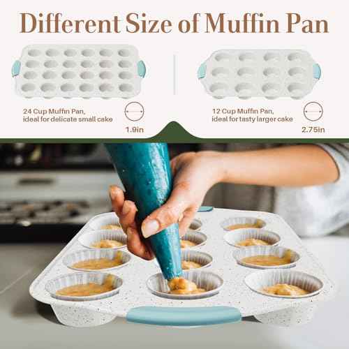 11-Piece Non-Toxic Bakeware Set – Nonstick, Stackable & Oven Safe Pans set