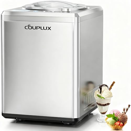 Largest 2.64Qt lce Cream Maker with Upgrade Fastest 250W Compressor