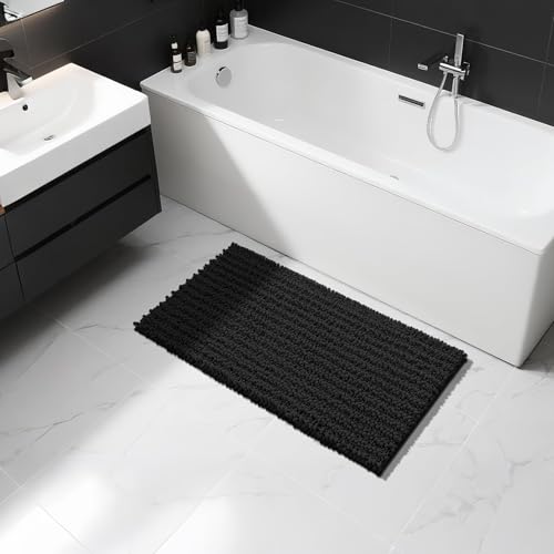 Long Bathroom Rugs Non Slip Washable 44x24 Inch