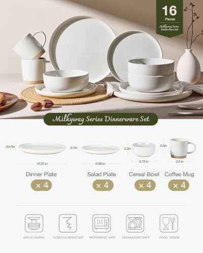 Milkyway 16 Piece Dinnerware Set with Mugs