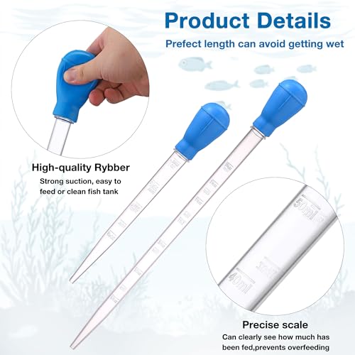 2Pcs Long Turkey Baster for Aquarium (4 Count)