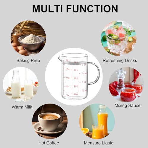 18OZ 500ML Glass Measuring Cup