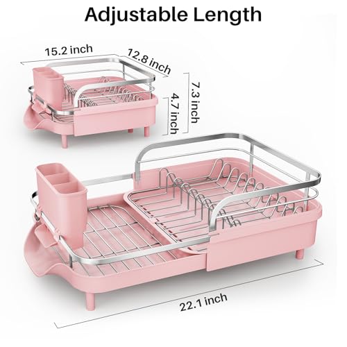 Expandable Dish Drying Rack for Kitchen Counter