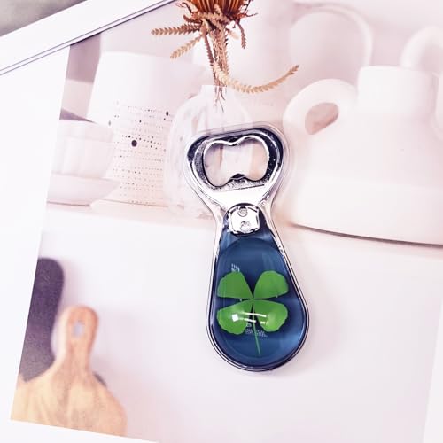 4 leaf Clover Resin Art Bottle Opener